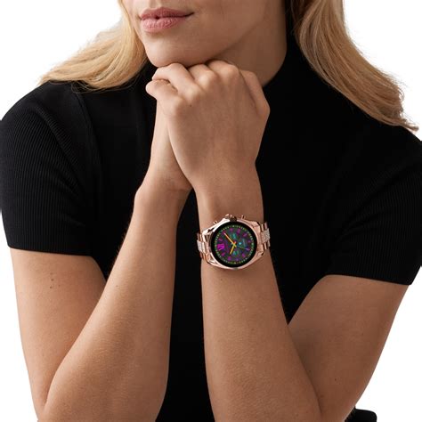 michael kors rose gold acetate bradshaw smartwatch|Gen 6 Bradshaw Rose Gold.